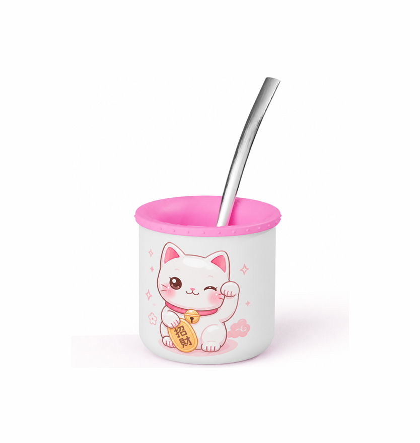 Mate personalizado con sublimación full color e interior pastel - Wegraf Argentina